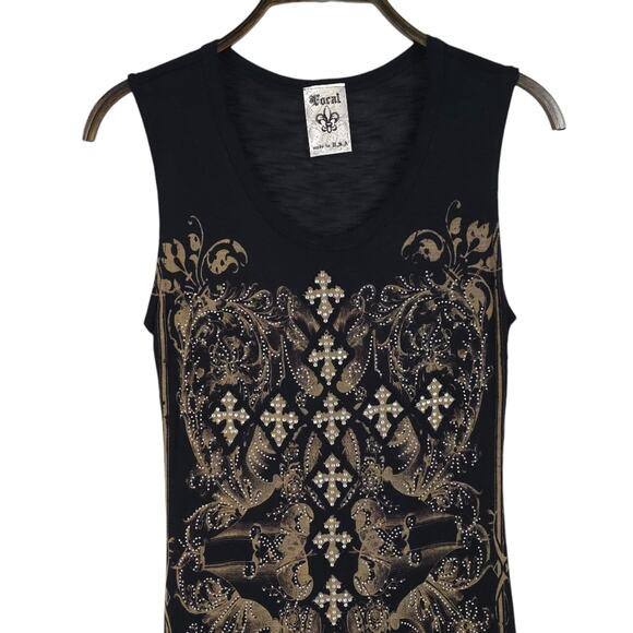 Vocal Rhinestone Sleeveless Mini Dress - Picture 3 of 8